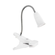 A cartridge on a flexible leg under the lamp E27, 20 cm, with an off., White, 220V