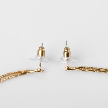 Hanging earrings "maxi", color gold, 23 cm-2