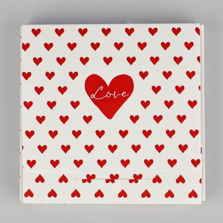 Square chocolate box "Hearts", 10.2 x 10.2 x 1.4 cm-2