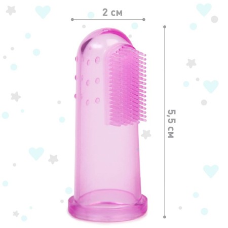 The teething is a children's massager, on a finger, silicone from 3 months.-2