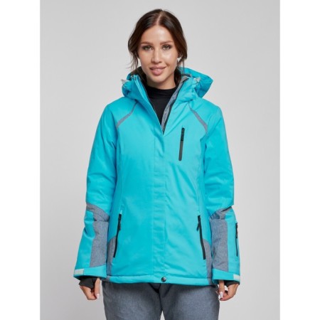 Ski jacket female winter, size 50, blue color