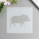 Stencil plastic "Animals. Boar" 13x13 cm