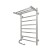 The electric heated towelputor "Sanprise" Aurora P8, 500x800 mm, with a shelf, left, chrome
