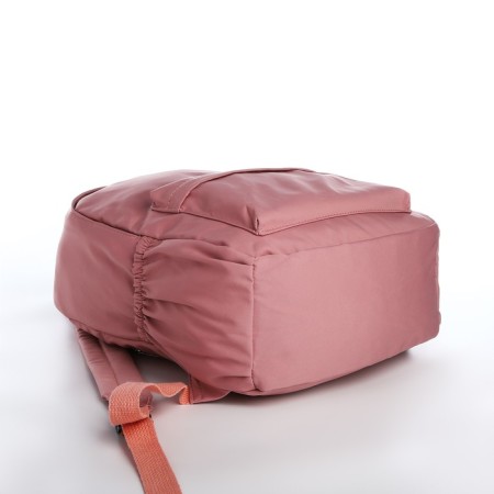 Young backpack from textiles on lightning, 4 pockets, pink color-4