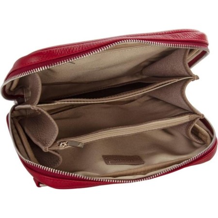 Bag Cross-Bodi with Mumi zipper, red color-2