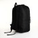 Youth backpack with lightning, external pocket, black color