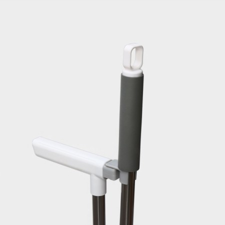 Raccoon cleaning set, 2 items: brush 26 × 94 cm, scoop 27 × 25 × 88 cm, white color-4