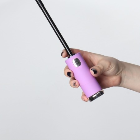 Automatic automatic umbrella, with a lantern, 3 additions, 10 knitting needles, r = 51 cm, lilac color-8