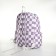 Youth backpack from textiles, 4 pockets, white/lilac color