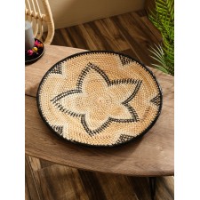Plate decorative wicker rattan 