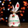 Polyethylene gift package with ears "garland", 13 x 22 cm