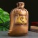 Pig a piggy bank "Sag one thousand" brown, 14x20x32cm