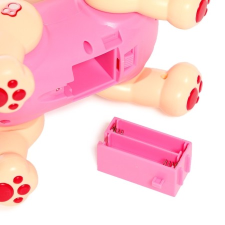 Robot Cat "Poltovod" Zhorya, on the control panel, interactive: sensory, sound, light, on batteries, in Russian, pink-6