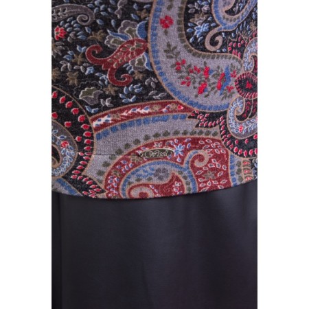 Female dress, size 58, black color-6