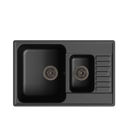 Granfest ECO-21K stone washing is a kitchen car, 740x480 mm, black color is black-1