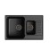 Granfest ECO-21K stone washing is a kitchen car, 740x480 mm, black color is black