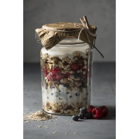 Банка гранёная Kilner Clip Top, стекло, 950 мл-4