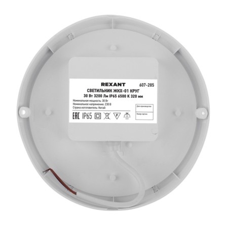Luminer LED LED dust -proof circle IP65 30W 3200LM 6500K REXANT-4