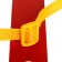 Puppet sledges with a pusher, red color