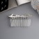 Hair crest "Medea" Bant angles, 8 × 4 cm, silver