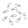 Carabine Namazu Nice Snap, BN color, p. 0, Test-14 kg, packaging 10 pcs.