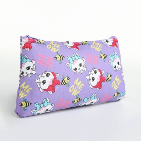 Lightning cosmetic bag, lilac color
