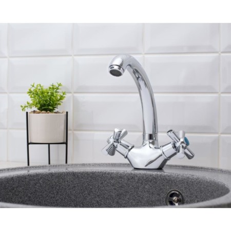 Kitchen mixer "RMS" SL138-272F, two-toll, zinc, chrome-1