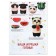 A toy made of wool "Panda with a watermelon"