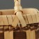 Playfish basket, 19 x 14 x 11.5/25 cm, sequoia