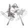 Electronic swing Misty, gray, with an adapter, p/y, 12 chalk., 5 speeds