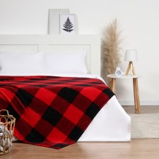 Black-Krasn Ethel Black Black Cell 180*200 cm, 100% p/e, coral-flis 220 g/m2