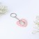 The gift set “Kus is for love”, badge + keychain, 8.3 x 12 cm.