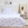 Lovelife Bed Lowel Set “Triangles” 147*210,150*215.50*70 -1 pcs, 100% cotton, calico 120 g/m2