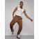 Joggers are sports male, size 50, brown color