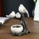 Souvenir Polystone SPRISE "Three white sparrows on a snag" 17.5x12x7 cm