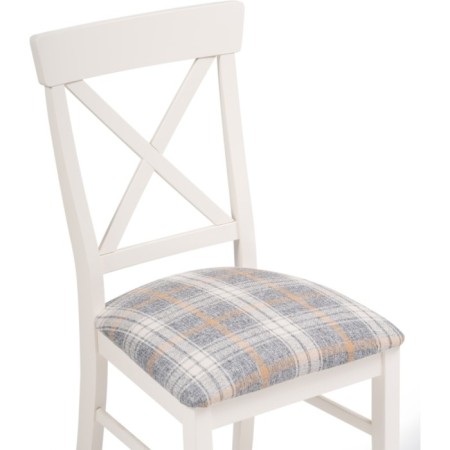 Wooden Calatei chair array of beech/fabric, ivory/gray 46x55x93 cm-4