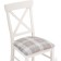 Wooden Calatei chair array of beech/fabric, ivory/gray 46x55x93 cm