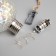 Retro Christmas ball, batteries, 5 LED, glow warm white
