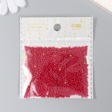 Glass beads 12/0 "Rubin wine" 15 grams-2
