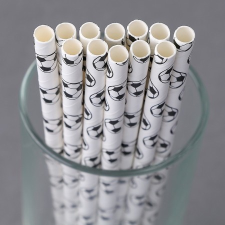 Tubes for the football cocktail, set of 12 pcs., White color-3