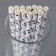 Tubes for the football cocktail, set of 12 pcs., White color