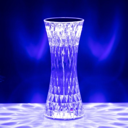 Table lamp with PDD "Crystal" LED 16 colors RGB touch 8x8x19 cm Risalux-8