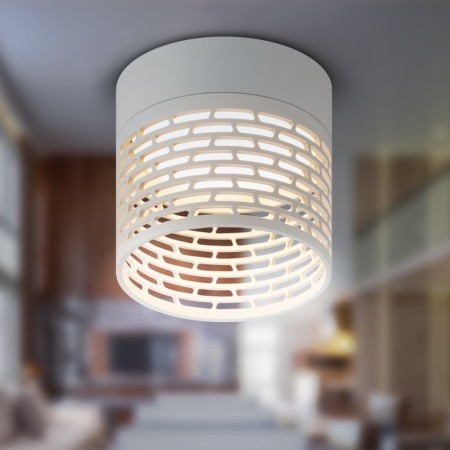 Lamp wall-flowing spot era OL53 WH, 85x80 mm, IP20, GX53, 15W, white color