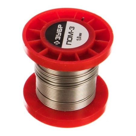 Squeeze bison pom-3, soft, soldering temperature 230-250 ° C, D = 1 mm, wire without flux, 50 g-1