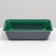 Deep toilet with a mesh of 36 x 25 x 9 cm, green/gray