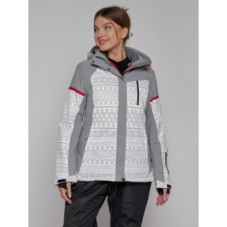 Ski jacket female winter, size 42, white color