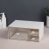 BASIC organizer for storage, multi -level, 3 sections, 22.9 × 17.5 × 10 cm, white/transparent color