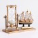 Sanding clock "Frigate", souvenir, 15.5 x 6.5 x 12.5 cm