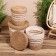 A set of wicker baskets with a lid, 3 pcs, 36x36x37 cm