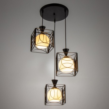 Lamp Bayerlux 2744/3 E27 40W Black 46x46x23-97 cm-1